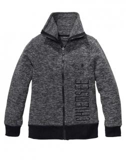 Marken-Kinder-Fleecejacke grau