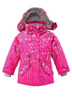 Marken-Kinder-Funktionsjacke pink-grau