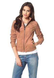 Marken-Lederjacke bernstein Gr. M