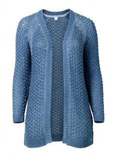 Marken-Longstrickjacke rauchblau