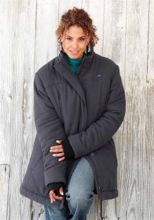 Marken-Outdoorjacke anthrazit