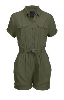 Marken-Overall khaki