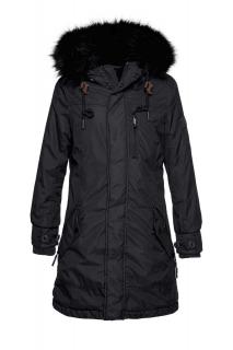 Marken-Parka Babette navy-schwarz