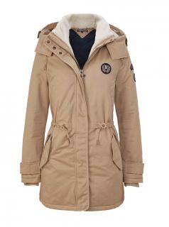 Marken-Parka camel