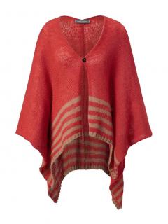 Marken-Poncho orange-sand