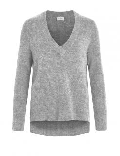 Marken-Pullover PLACE grau-melange