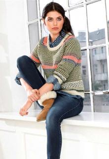 Marken-Pullover bunt