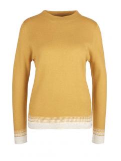 Marken-Pullover curry