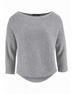 Marken-Pullover grau