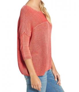 Marken-Pullover koralle