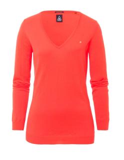 Marken-Pullover neonorange