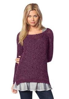 Marken-Pullover pflaume