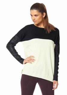 Marken-Pullover schwarz-weiß