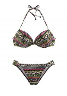 Marken-Push-Up-Bikini bunt A-Cup