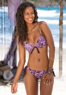 Marken-Push-Up-Bikini lila-flieder