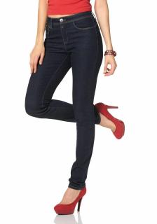 Marken-Push-Up-Jeans dunkelblau