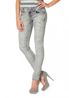 Marken-Röhrenjeans malissa wash 34 inch