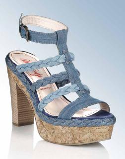 Marken-Sandalette blau