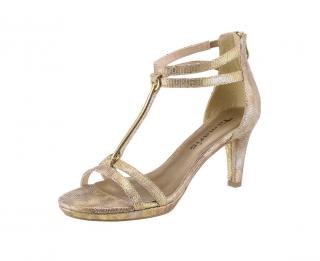 Marken-Sandalette gold