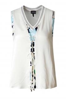 Marken-Seidenbluse offwhite