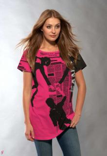 Marken-Shirt pink Musik hilft