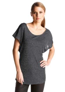 Marken-Shirt schwarz-silber