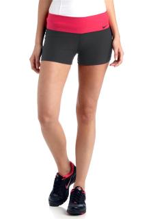 Marken-Shorts schwarz-pink