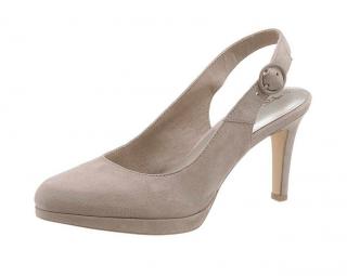 Marken-Slingpumps helltaupe Gr. 39