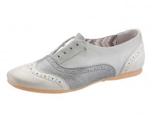 Marken-Slipper grau-blau