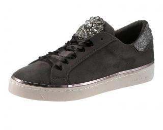 Marken-Sneaker mit Strass anthrazit