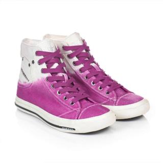 Marken-Sneaker pink-weiß