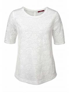 Marken-Spitzenshirt offwhite