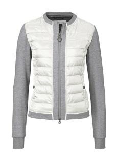 Marken-Steppjacke creme-grau-melange