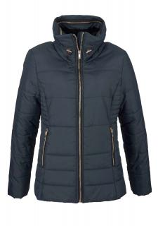 Marken-Steppjacke dunkelblau