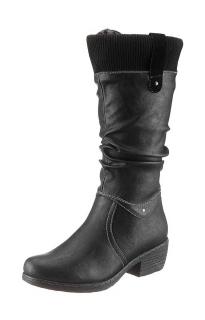 Marken-Stiefel schwarz