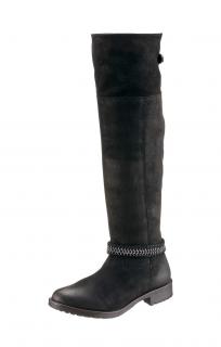 Marken-Stiefel schwarz