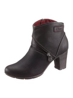 Marken-Stiefelette schwarz