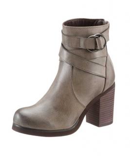 Marken-Stiefelette taupe used