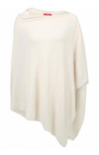 Marken-Strickponcho creme