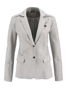 Marken-Sweatblazer grau-melange