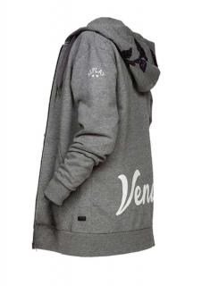 Marken-Sweatjacke grau-melange