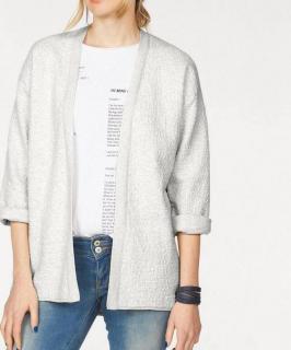 Marken-Sweatjacke milk-melange