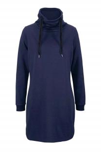 Marken-Sweatkleid marine