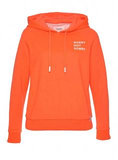 Marken-Sweatshirt neon-orange