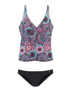 Marken-Tankini schwarz-bunt E-Cup