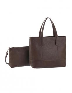 Marken-Tasche dunkelbraun