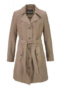 Marken-Trenchcoat beige