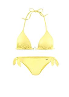 Marken-Triangel-Bikini hellgelb Cup-A/B