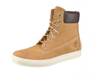 Marken-Veloursleder-Boots cognac Gr. 42