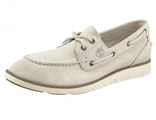 Marken-Veloursleder-Slipper Lakeville beige